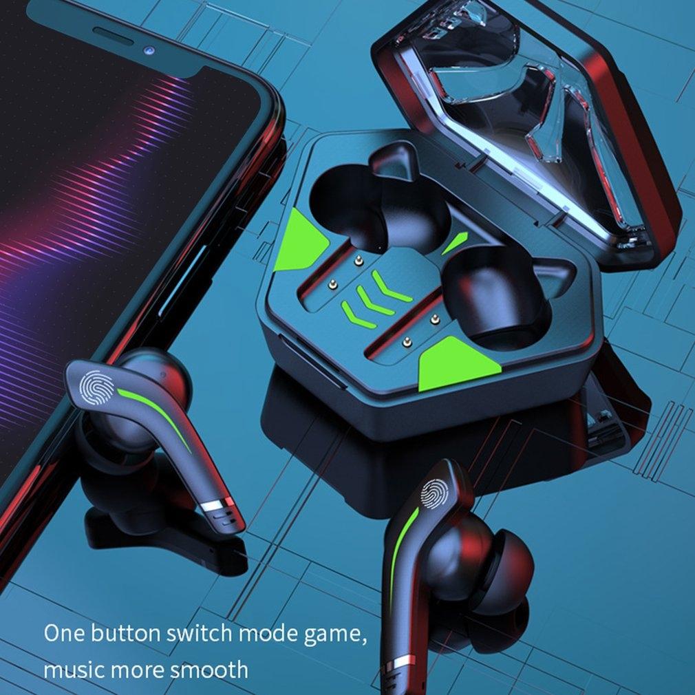 Black Wireless Gaming Bluetooth Earphones - Md168 Tws 4