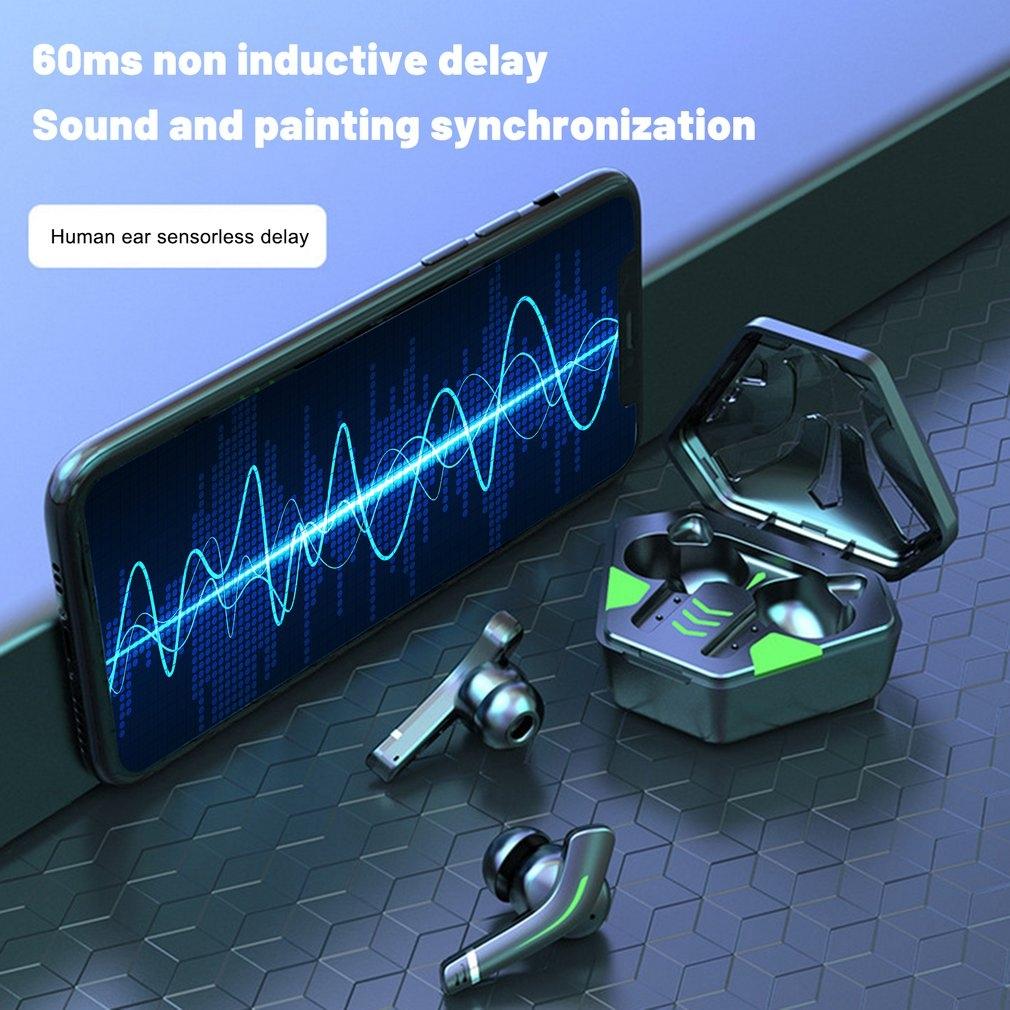 Black Wireless Gaming Bluetooth Earphones - Md168 Tws 5