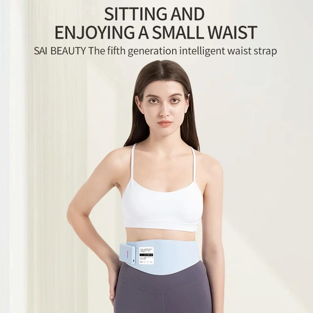 Ems Abdominal Massager For Waist Pain Relief Lake Blue 5