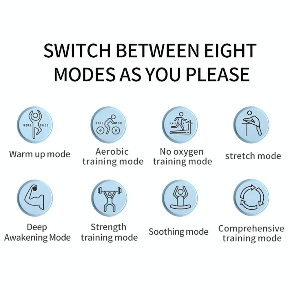 Ems Abdominal Massager For Waist Pain Relief Lake Blue 8