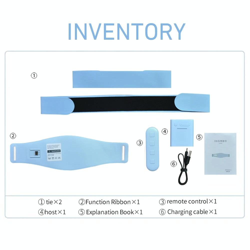 Ems Abdominal Massager For Waist Pain Relief Lake Blue 10