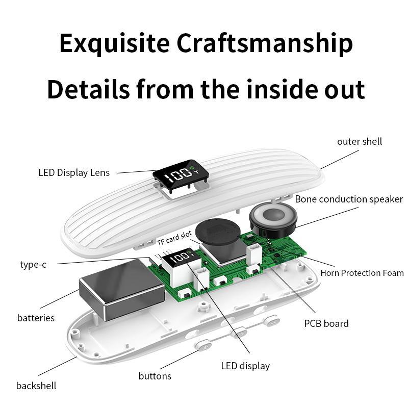 Bone Conduction Bluetooth Sleep Speaker White 5
