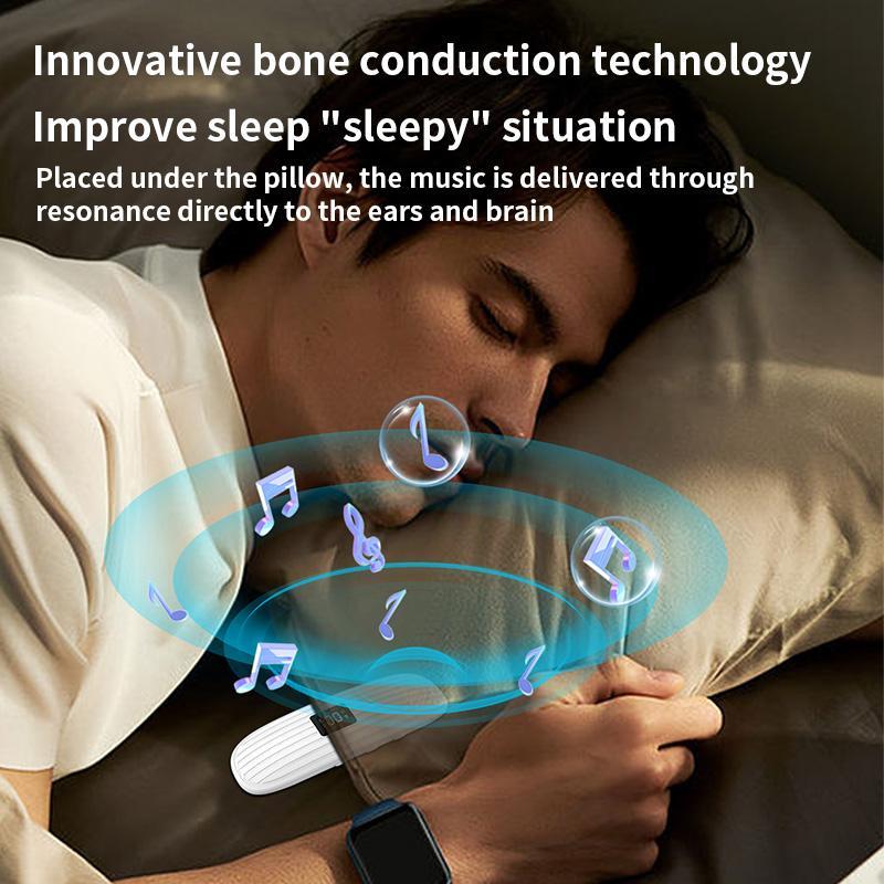 Bone Conduction Bluetooth Sleep Speaker White 9