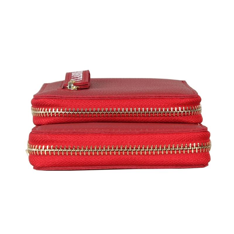 Red Pu Mobile Phone Bag For Women Large Capacity 6