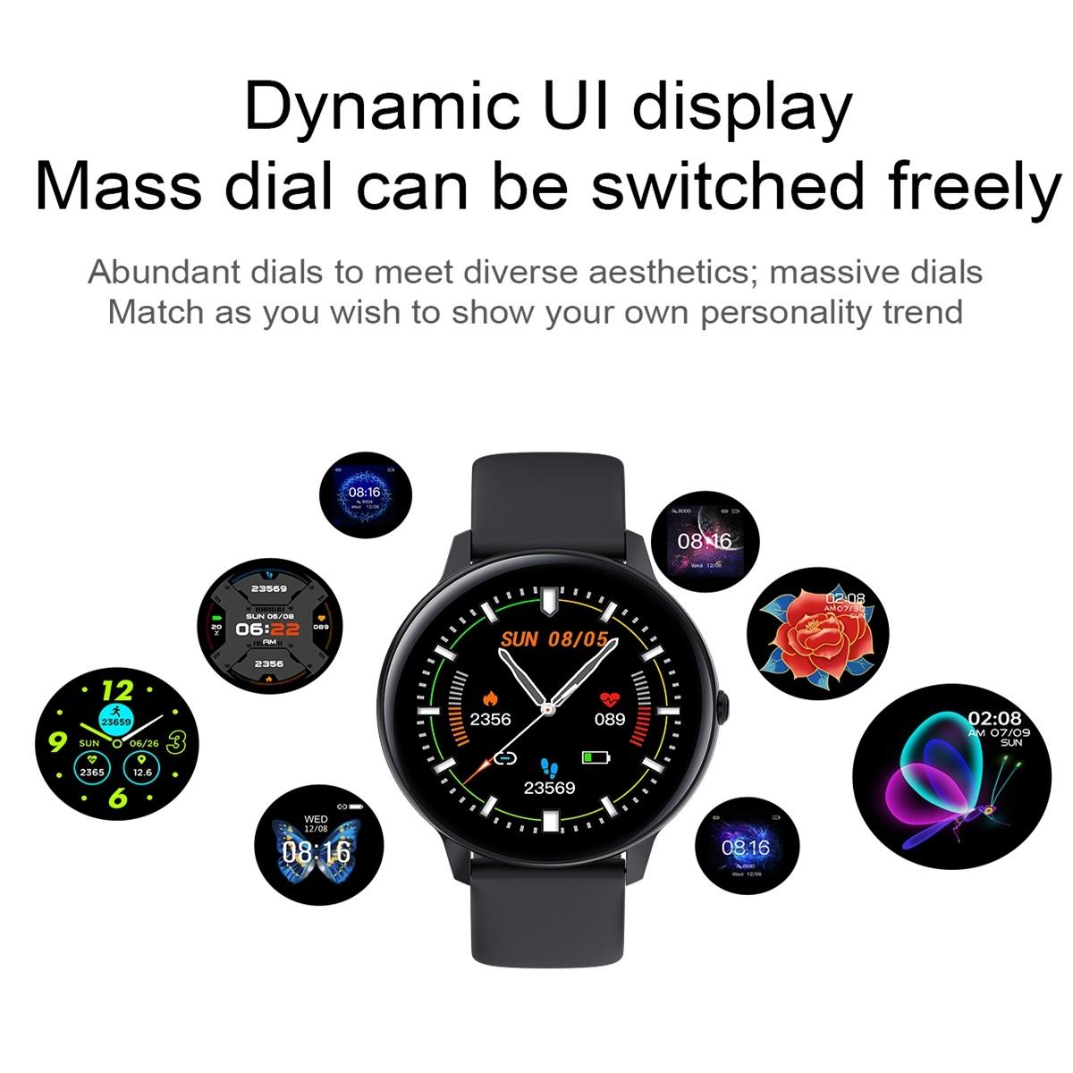 Smart Watch With Ip68 Waterproofing And Health Monitoring - Black 14