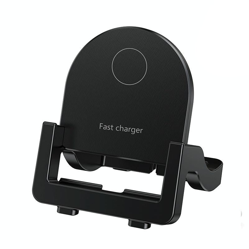 15W Vertical Wireless Fast Charger With Phone Holder - Black 7