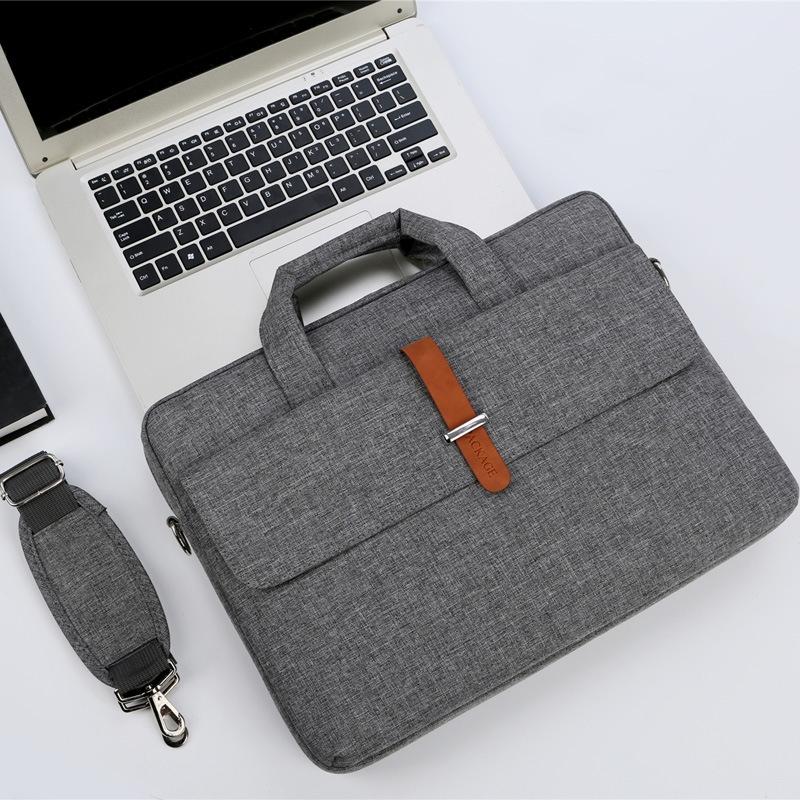 13-13.3 Inch Multifunctional Laptop Bag - Durable Shoulder & Handheld Design - Black 9