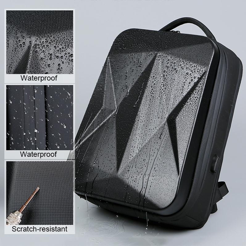 Waterproof Laptop Backpack with Usb Port - Large Capacity - Light Grey 6