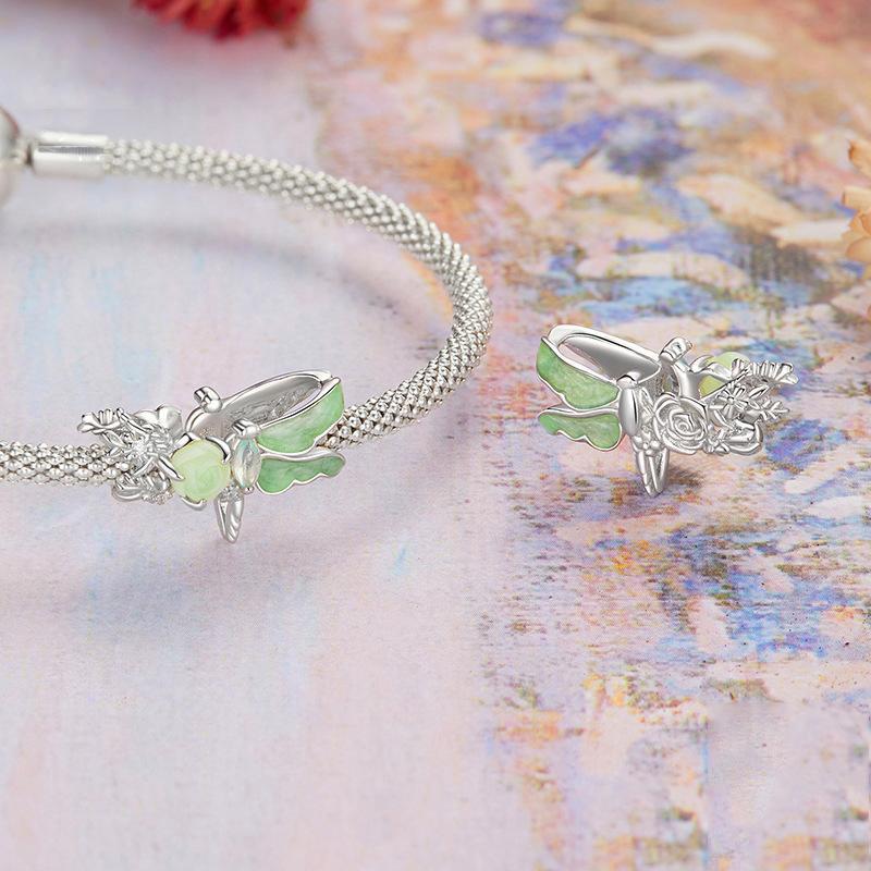 925 Sterling Silver Dragonfly Animal Bead 3