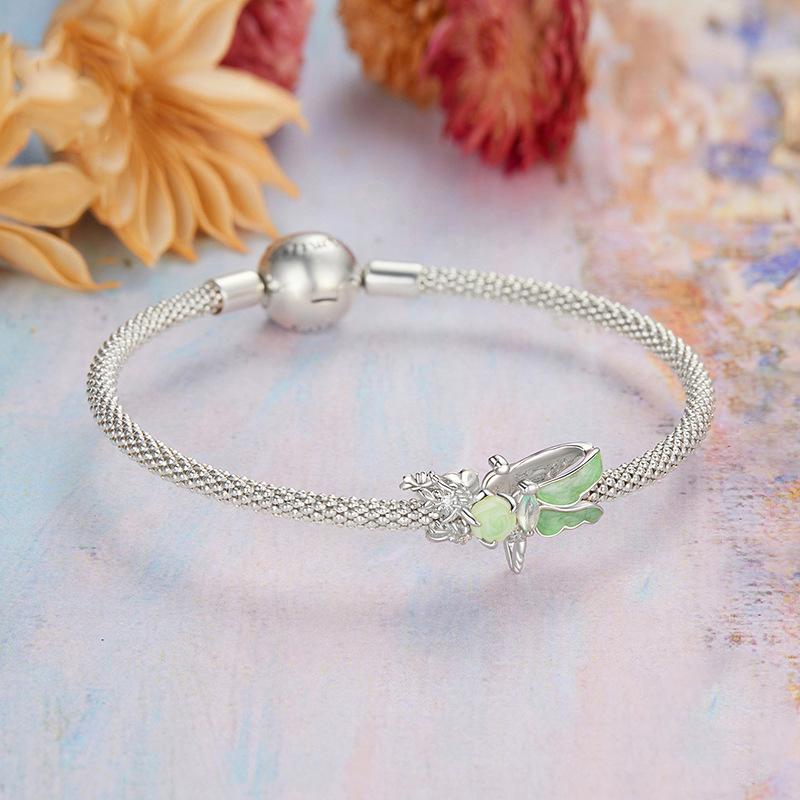 925 Sterling Silver Dragonfly Animal Bead 6