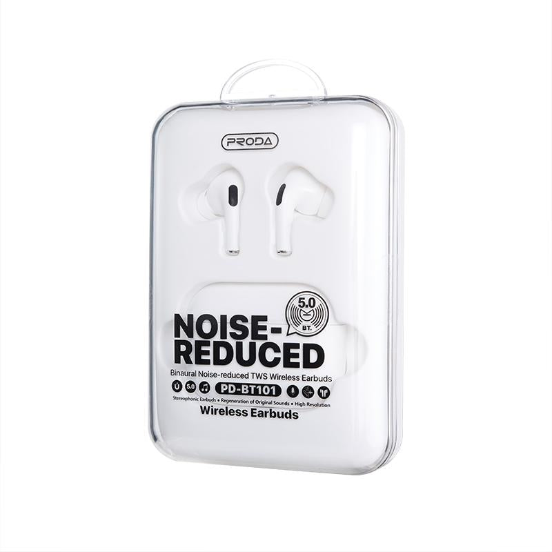 Proda Tws Wireless Earphones - Noise Canceling Binaural White 4