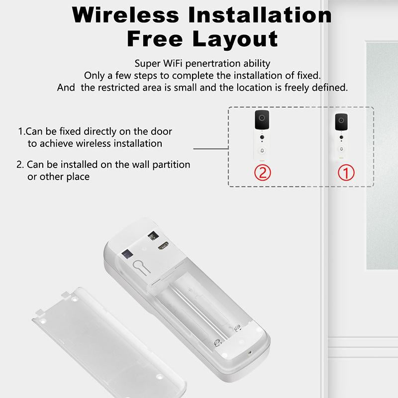 Smart Wifi Video Doorbell With Two-Way Intercom & Night Vision - Black 11