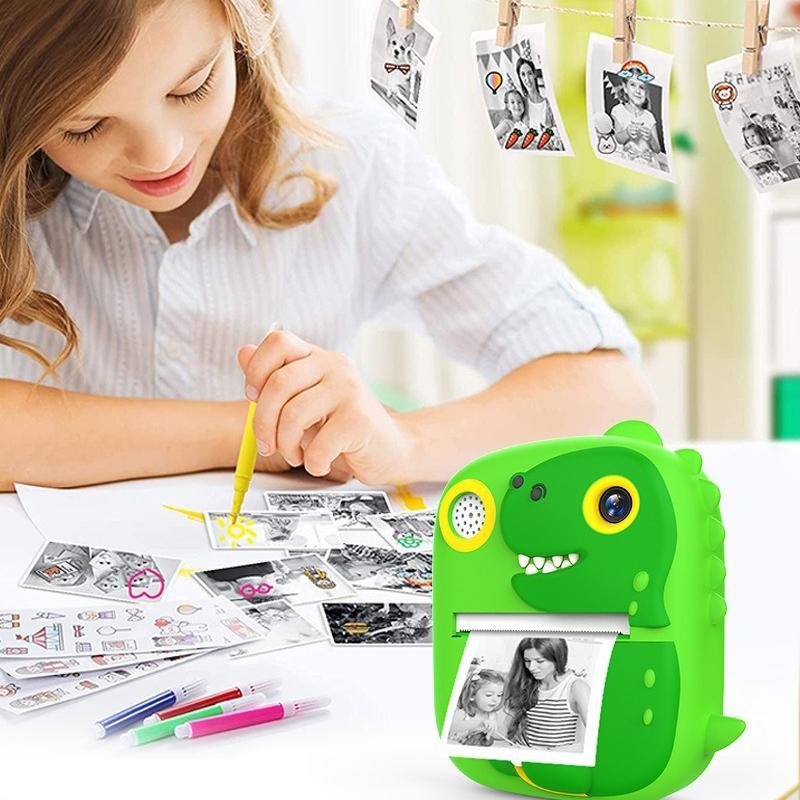Instant Printing Camera with 2.4 Hd Screen and 32gb Tf Card - Blue 4