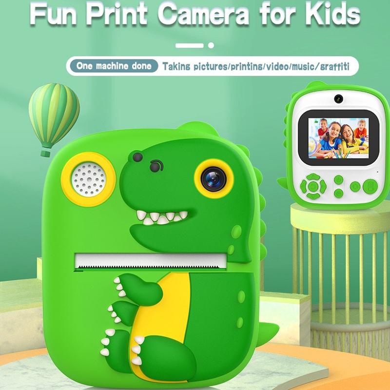 Instant Printing Camera with 2.4 Hd Screen and 32gb Tf Card - Blue 5