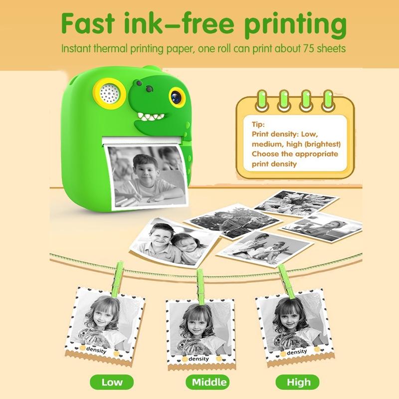 Instant Printing Camera with 2.4 Hd Screen and 32gb Tf Card - Blue 9