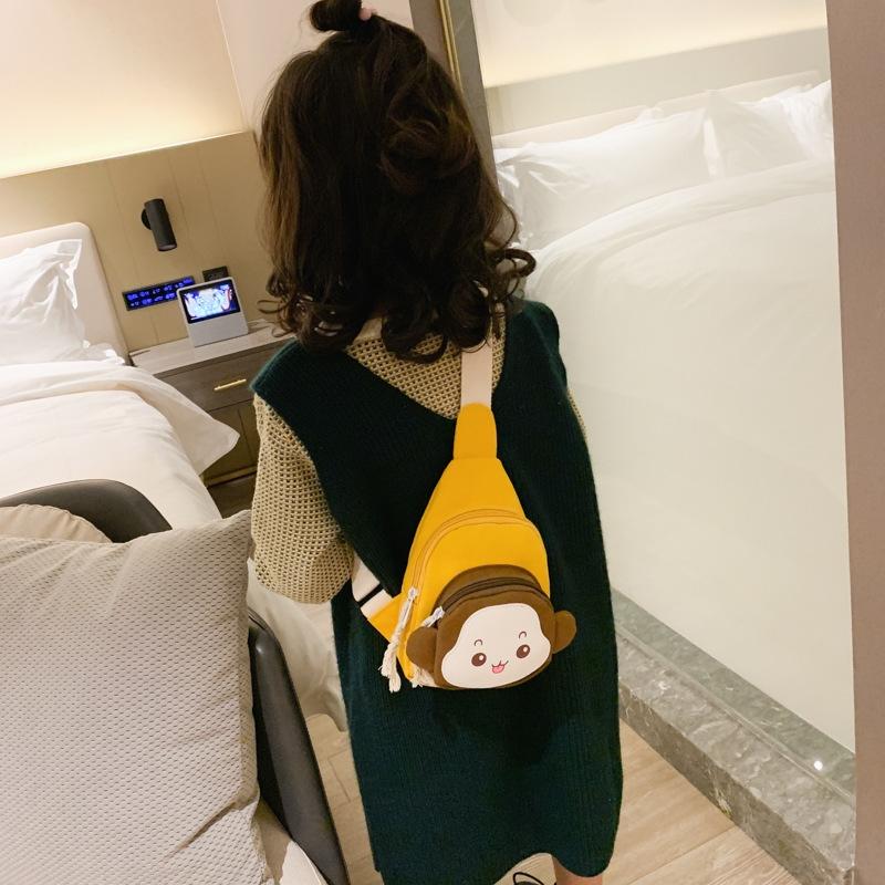Adorable Monkey Crossbody Bag For Kids - Yellow 8