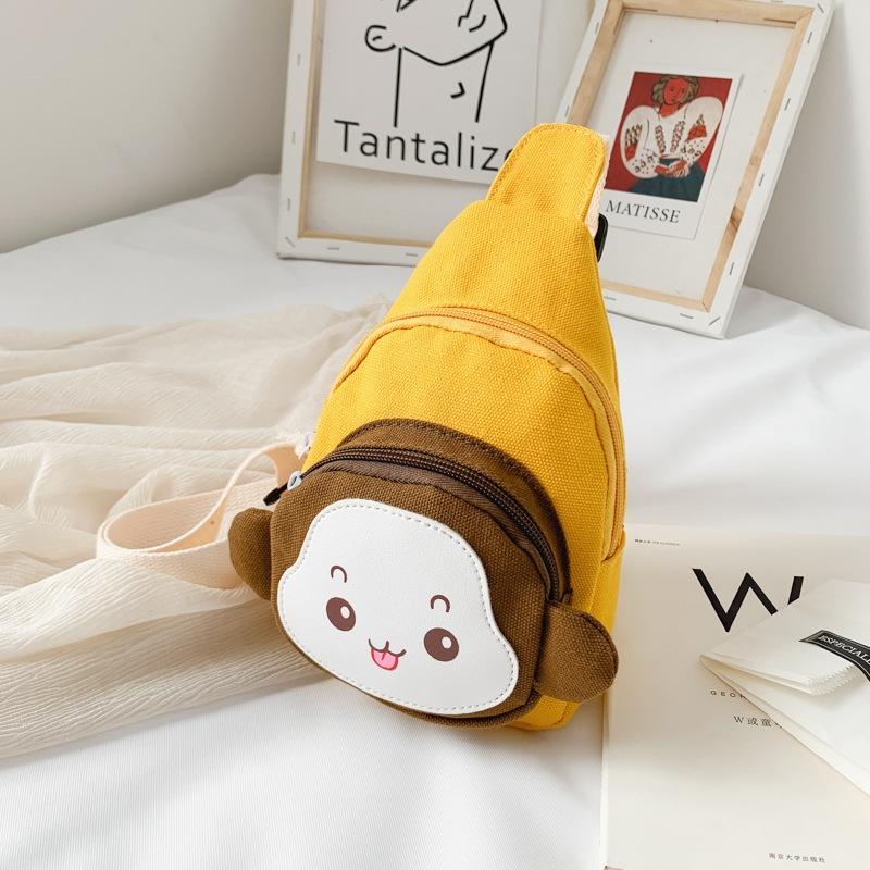 Adorable Monkey Crossbody Bag For Kids - Yellow 10