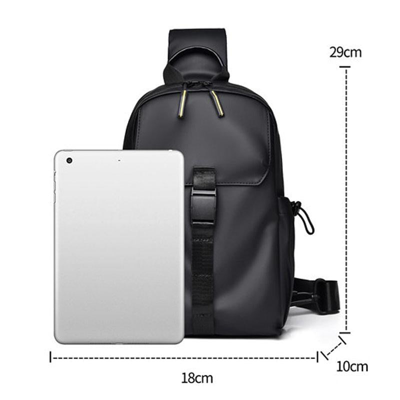2023 Large Capacity Waterproof Crossbody Chest Bag For Cycling & Sports - Black 3