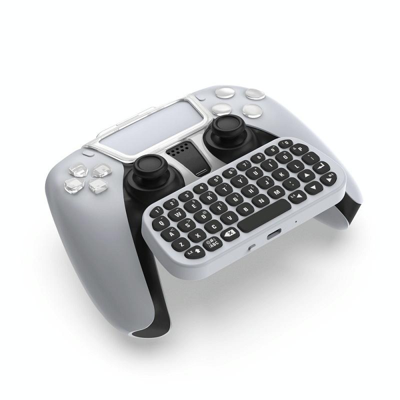 Wireless Bluetooth Gamepad with Headphone Jack for Ps5 - White 3