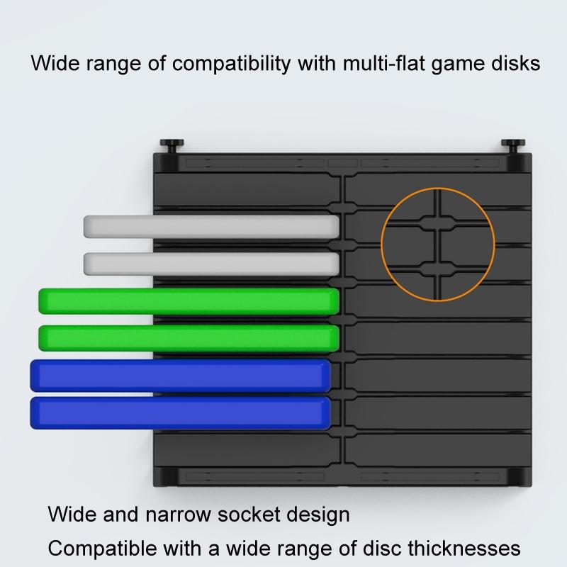 Desktop Cd Storage Stand - Large Capacity Black 5