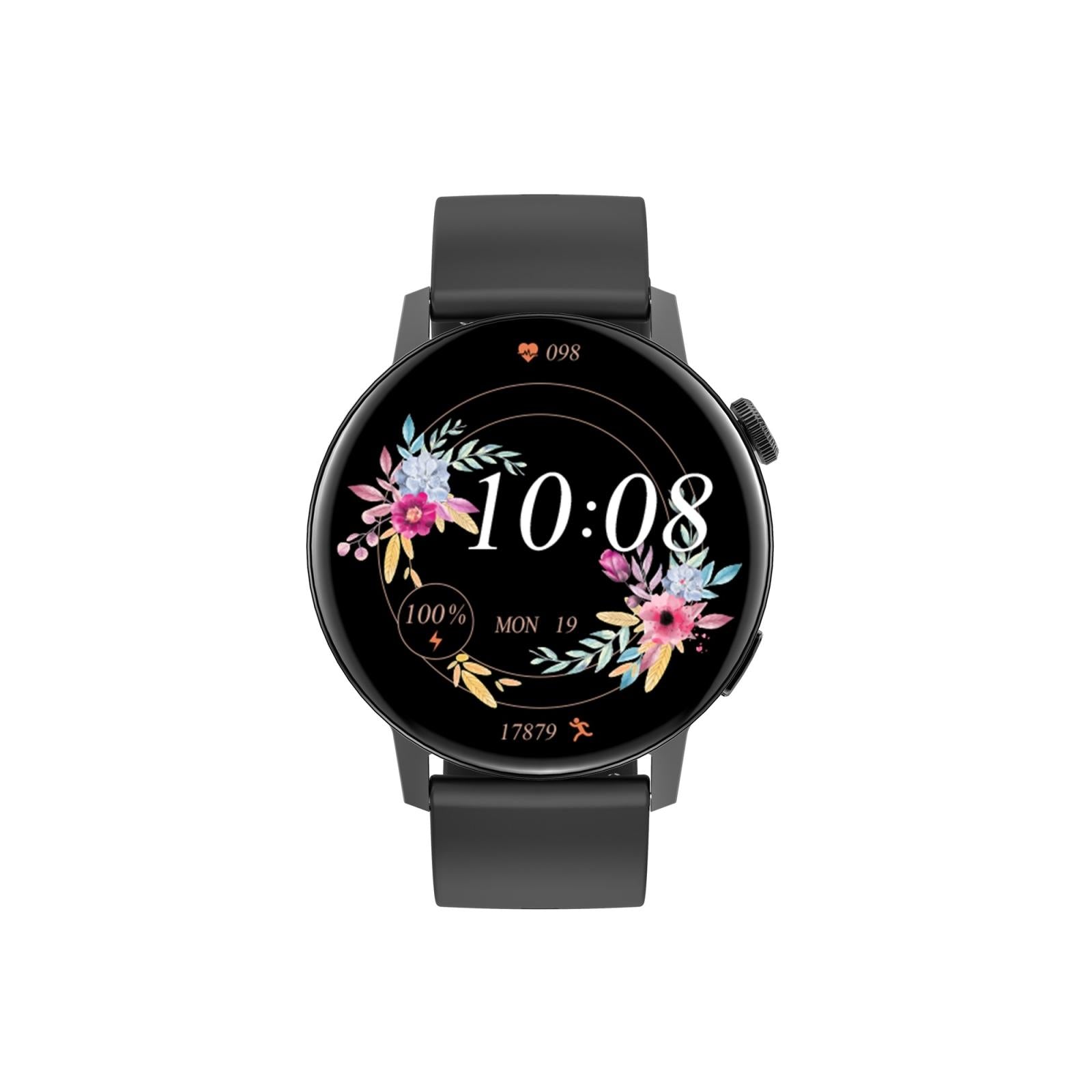 Mini Silicone Smart Watch With Colour Screen - Dt3 - Black 3