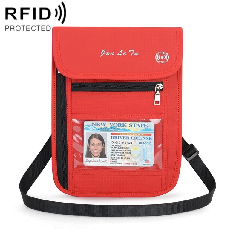 Rfid Passport Storage Bag Anti Theft Messenger - Green 13