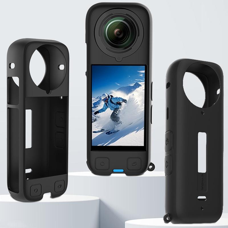 Black Silicone Case for Insta360 X4 Ox4-jst-cy Body 3