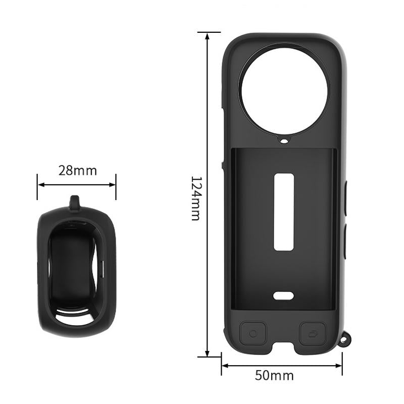 Black Silicone Case for Insta360 X4 Ox4-jst-cy Body 8