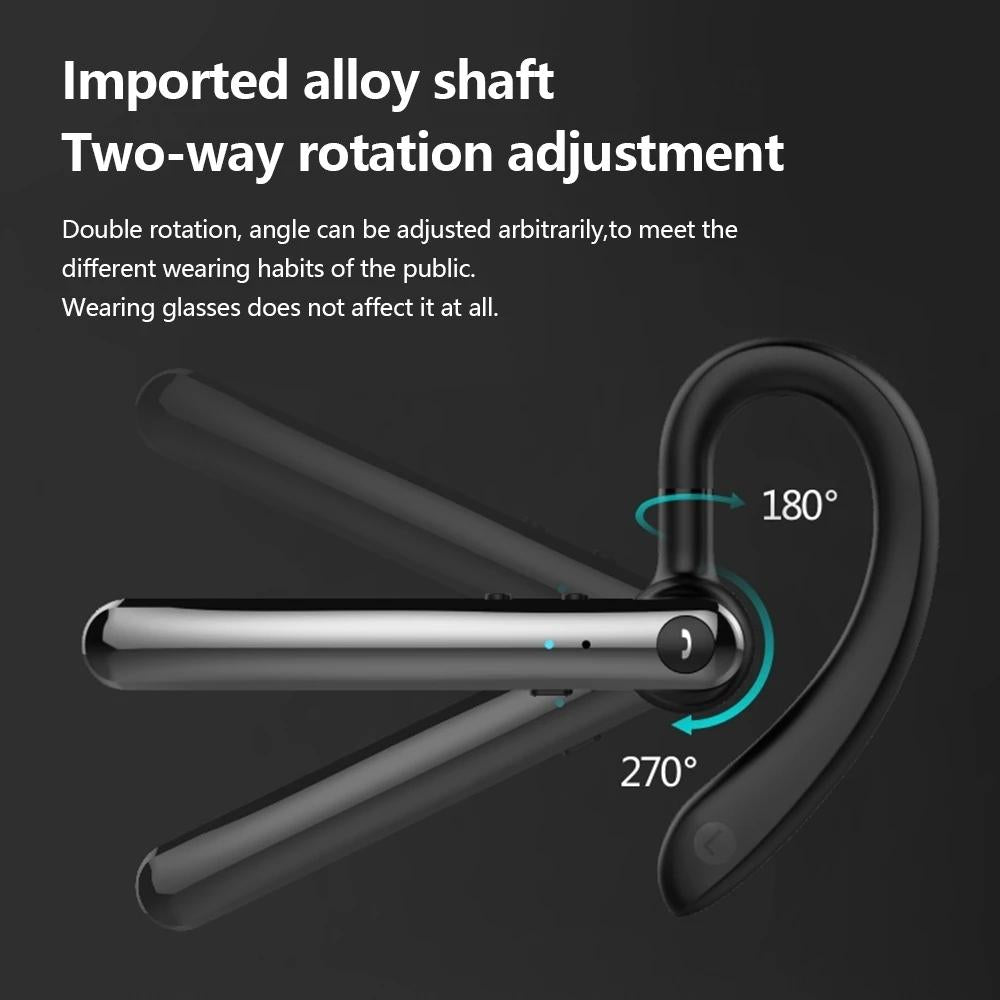 180 Degree Rotating Bluetooth 5.0 Wireless Earphones with Noise Cancellation and Mic 6