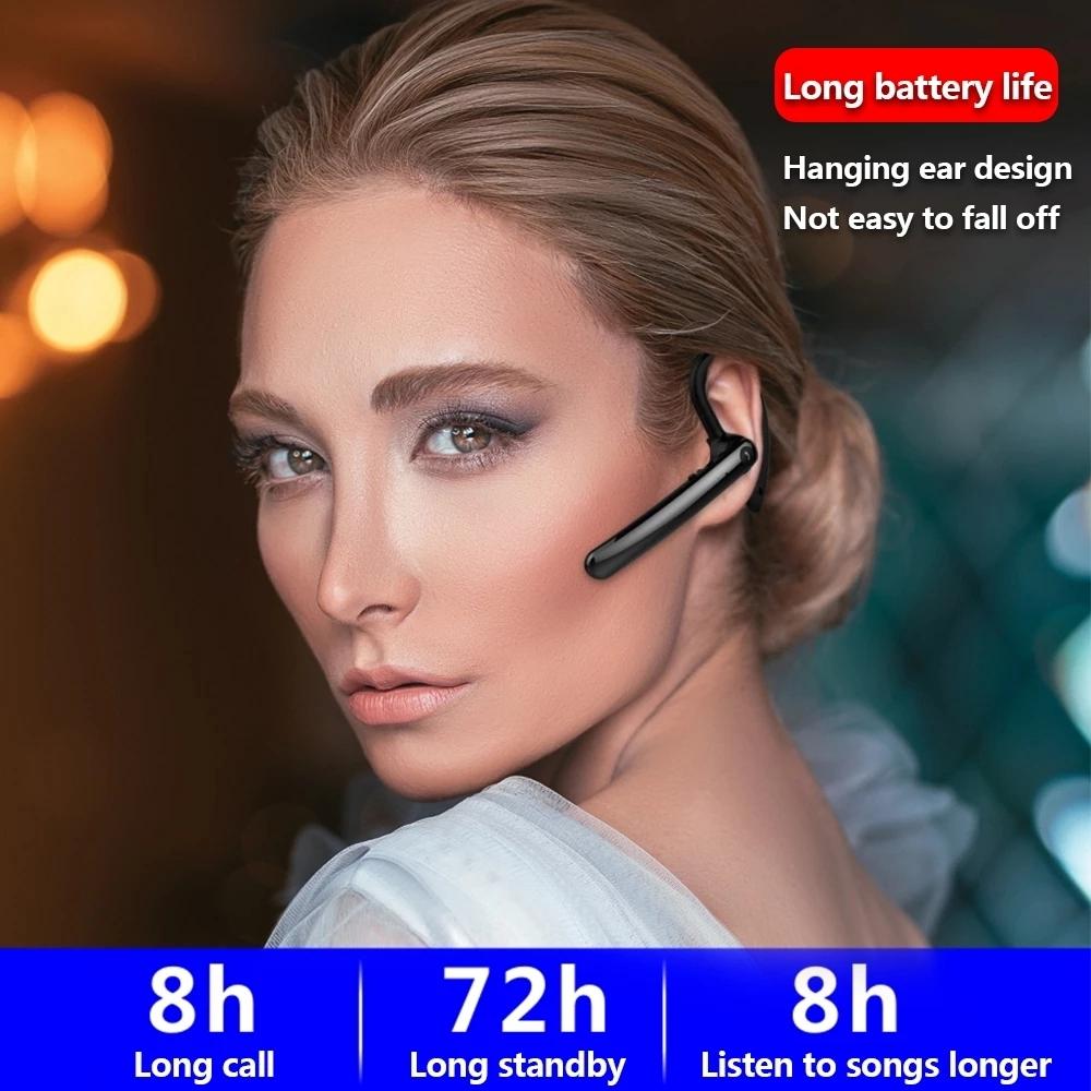 180 Degree Rotating Bluetooth 5.0 Wireless Earphones with Noise Cancellation and Mic 8