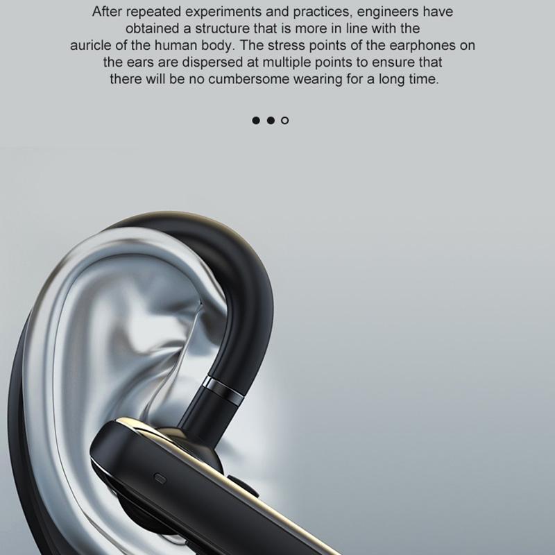 Wireless Bluetooth Earphone with Noise Reduction - 880 Ear Mounted - Black 6