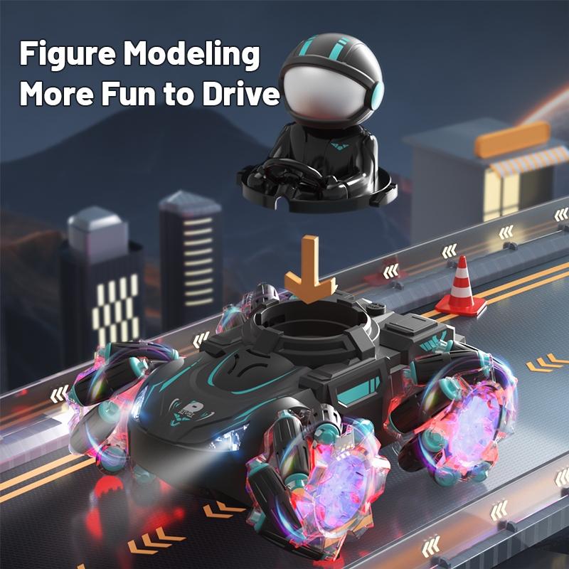 Stunt Remote Control Car with 2.4g Magic Projection - Colourful - Black Blue 6