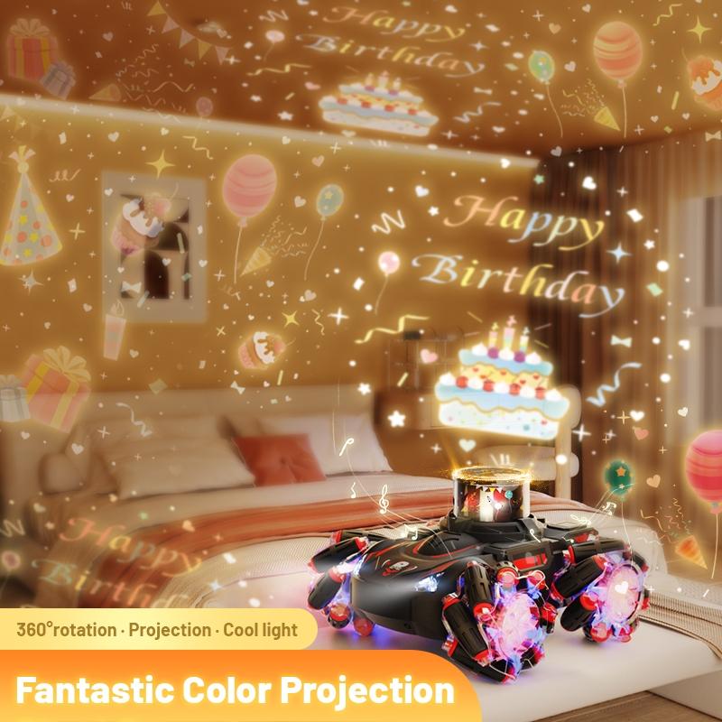 Stunt Remote Control Car with 2.4g Magic Projection - Colourful - Black Blue 8