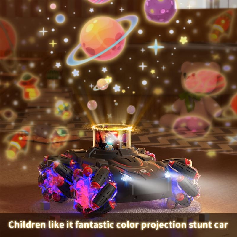 Stunt Remote Control Car with 2.4g Magic Projection - Colourful - Black Blue 9