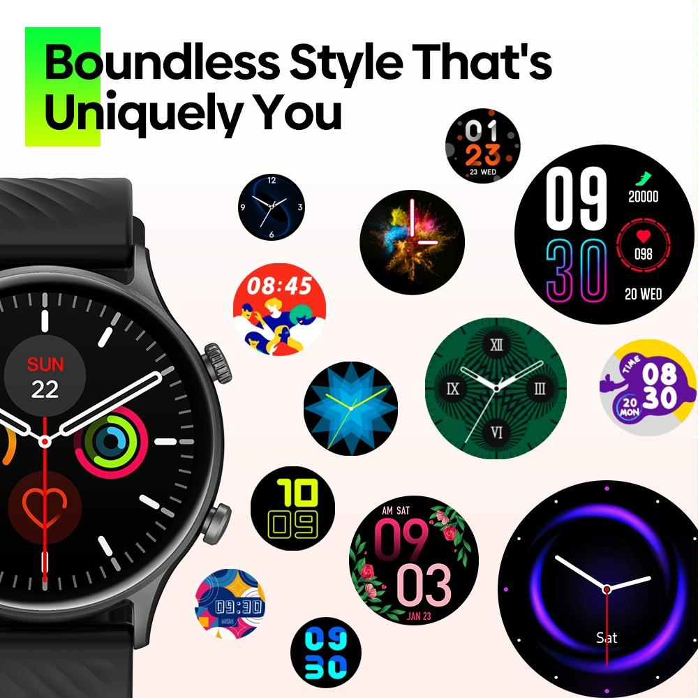 1.39 Inch Screen Ip68 Smart Watch Supports Voice Calling / Health Monitoring - Black 8
