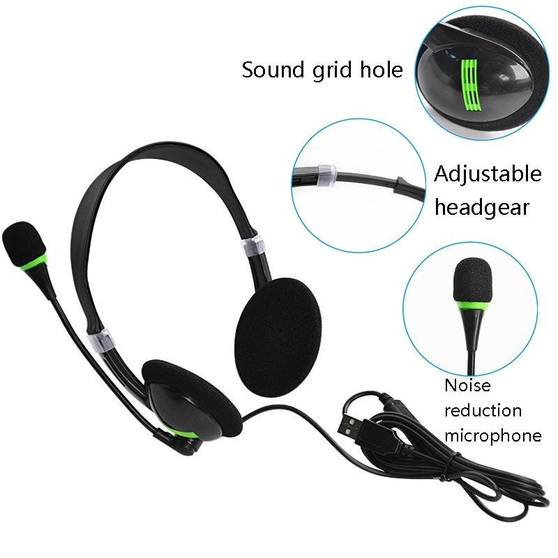 Universal Usb Headphones Black 4