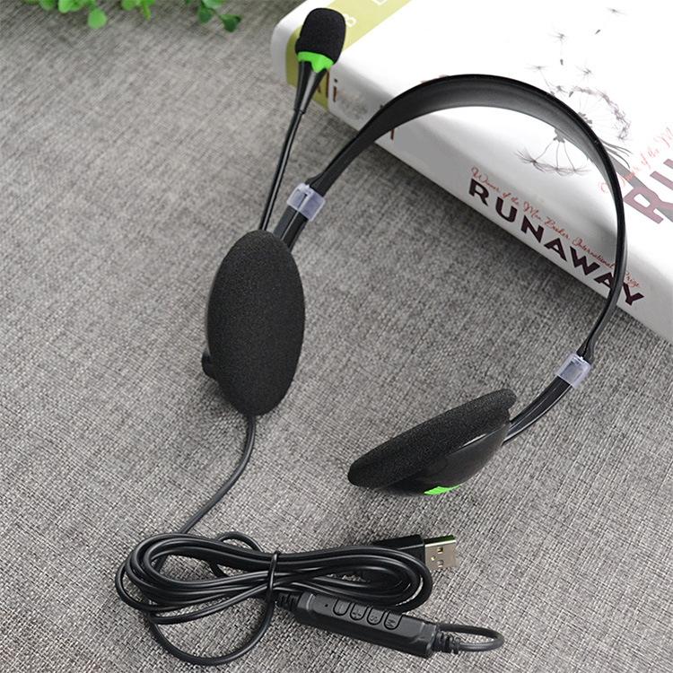 Universal Usb Headphones Black 8