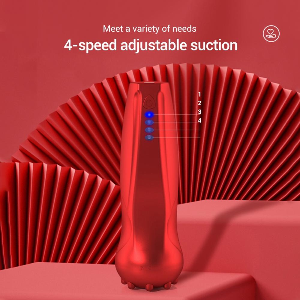 Electric Cupping Device Vacuum Massage Tool - Red 3