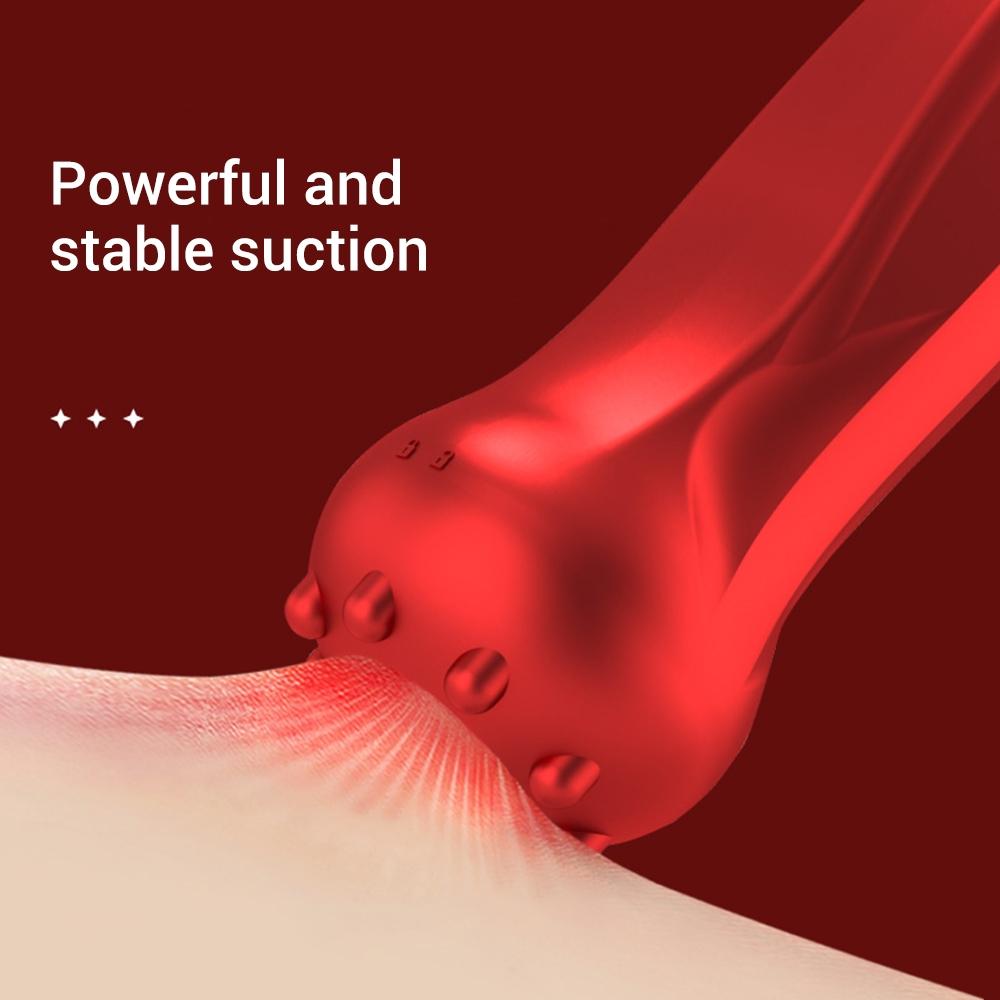 Electric Cupping Device Vacuum Massage Tool - Red 4