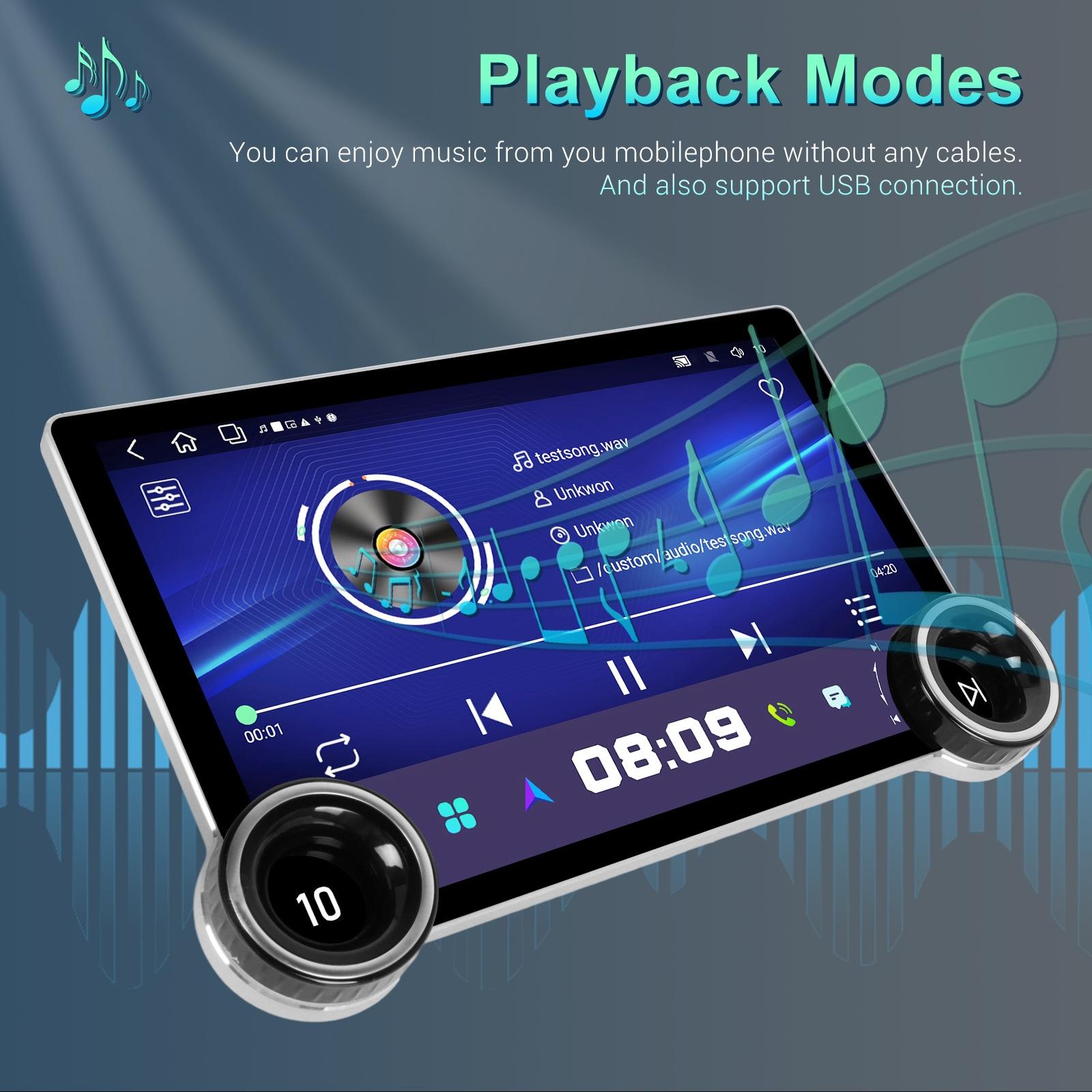 11.8 Inch Android Carplay Player - 4 + 64G - Dual Knob - Reversing Image 4