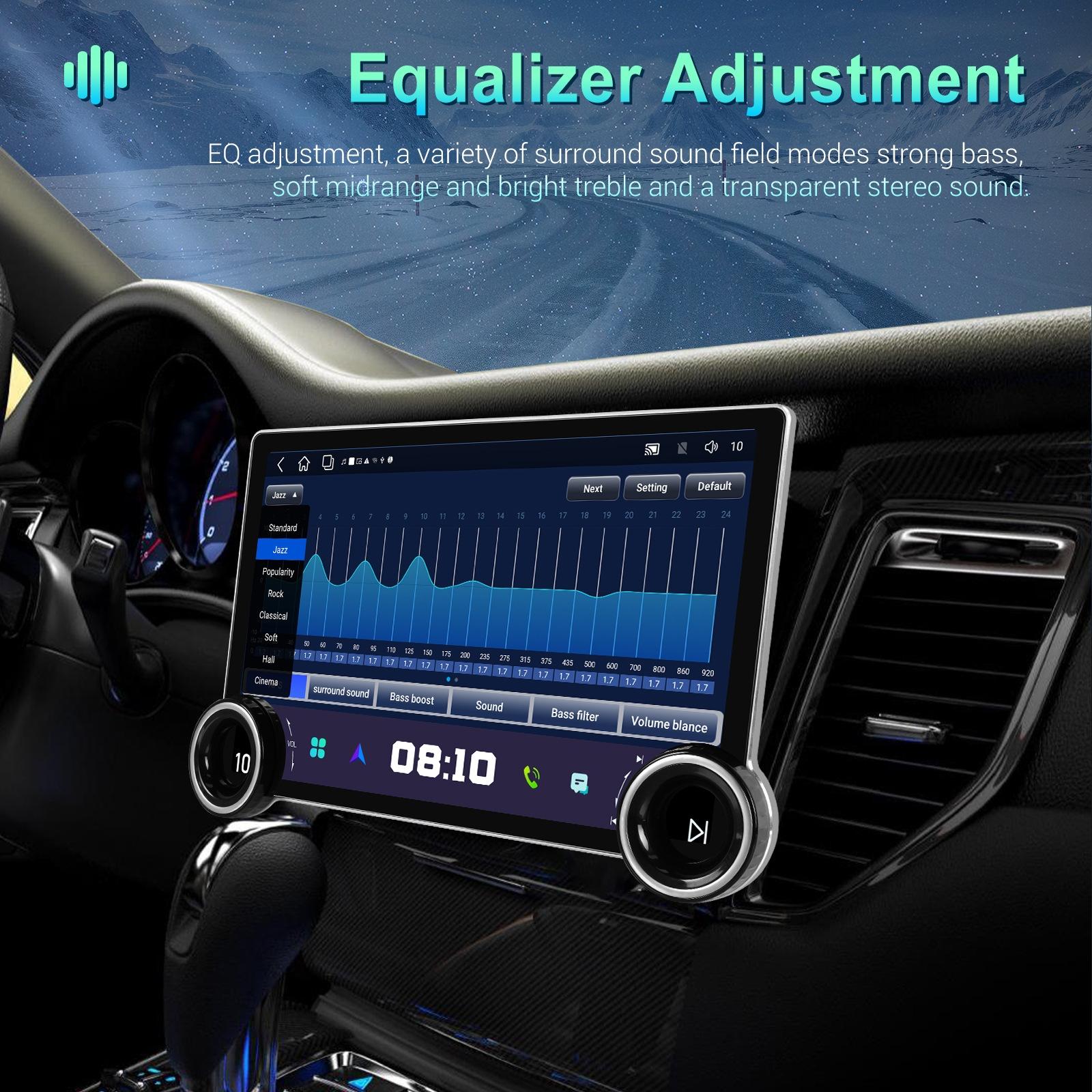 11.8 Inch Android Carplay Player - 4 + 64G - Dual Knob - Reversing Image 9