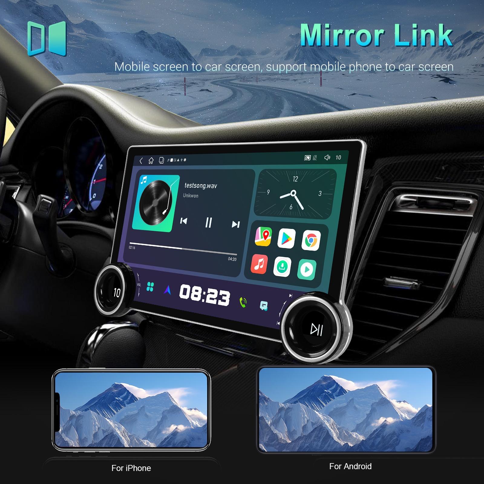 11.8 Inch Android Carplay Player - 4 + 64G - Dual Knob - Reversing Image 10