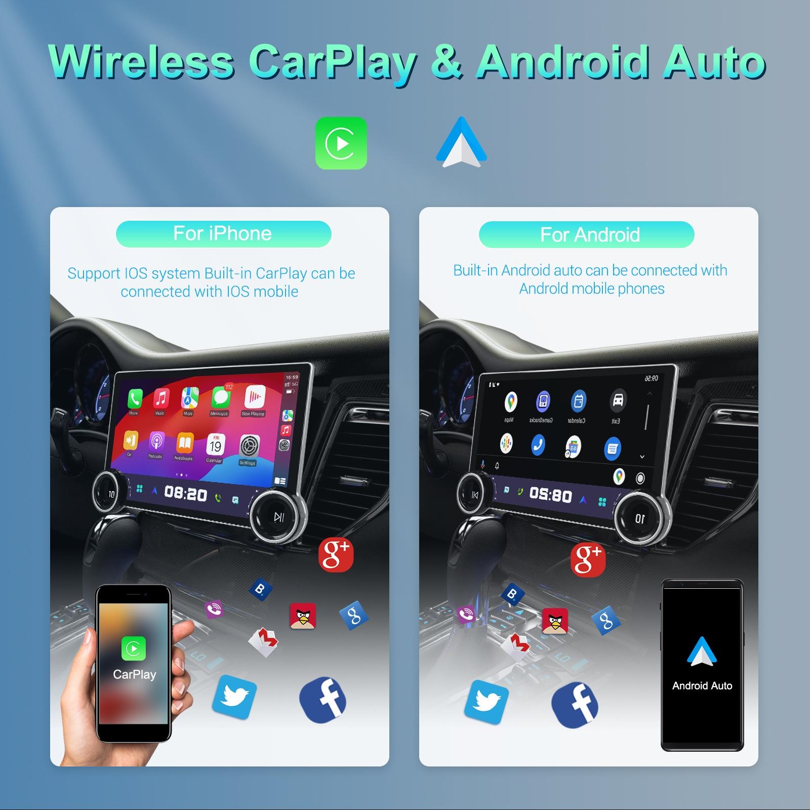11.8 Inch Android Carplay Player - 4 + 64G - Dual Knob - Reversing Image 13