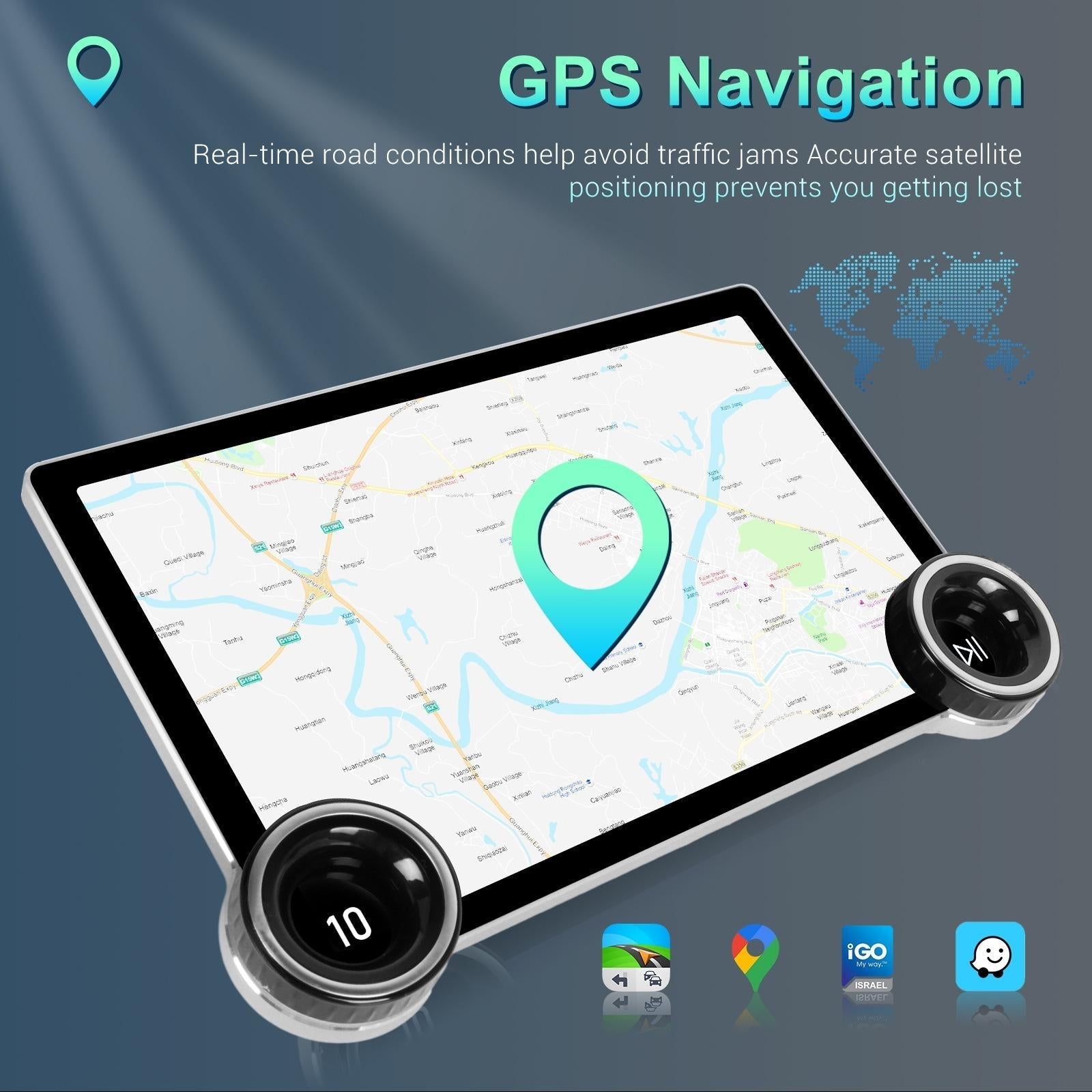 11.8 Inch Android Carplay Player - 4 + 64G - Dual Knob - Reversing Image 14