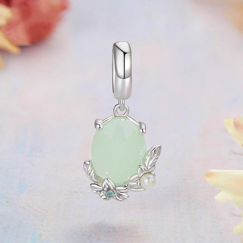 925 Sterling Silver Floral Pearl Pendant In 3
