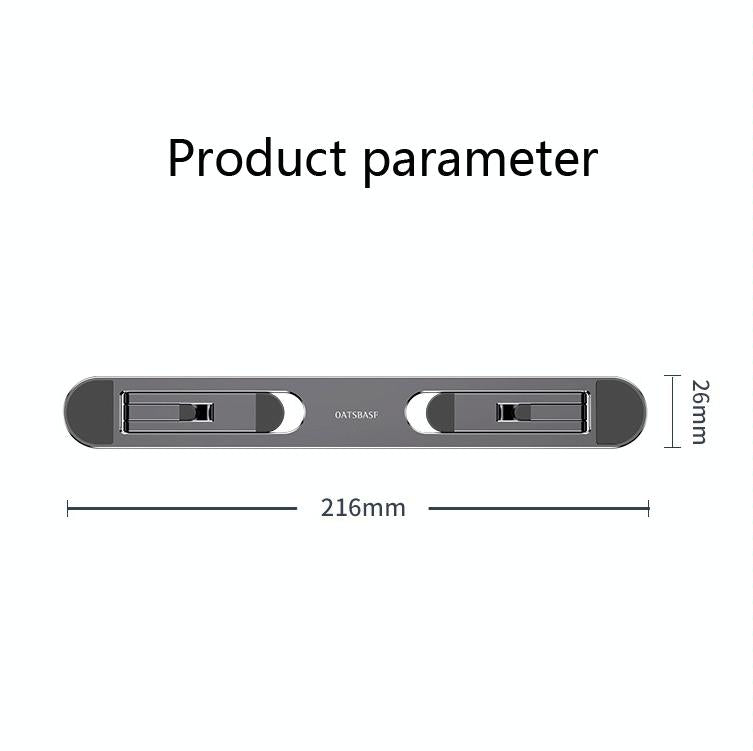 Foldable Laptop Stand with Fan and Heater - Portable and Adjustable - Silver 4
