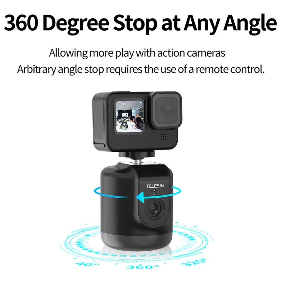 Intelligent 360 Degree Follow Gimbal Camera with Ai Face Recognition - Black 7