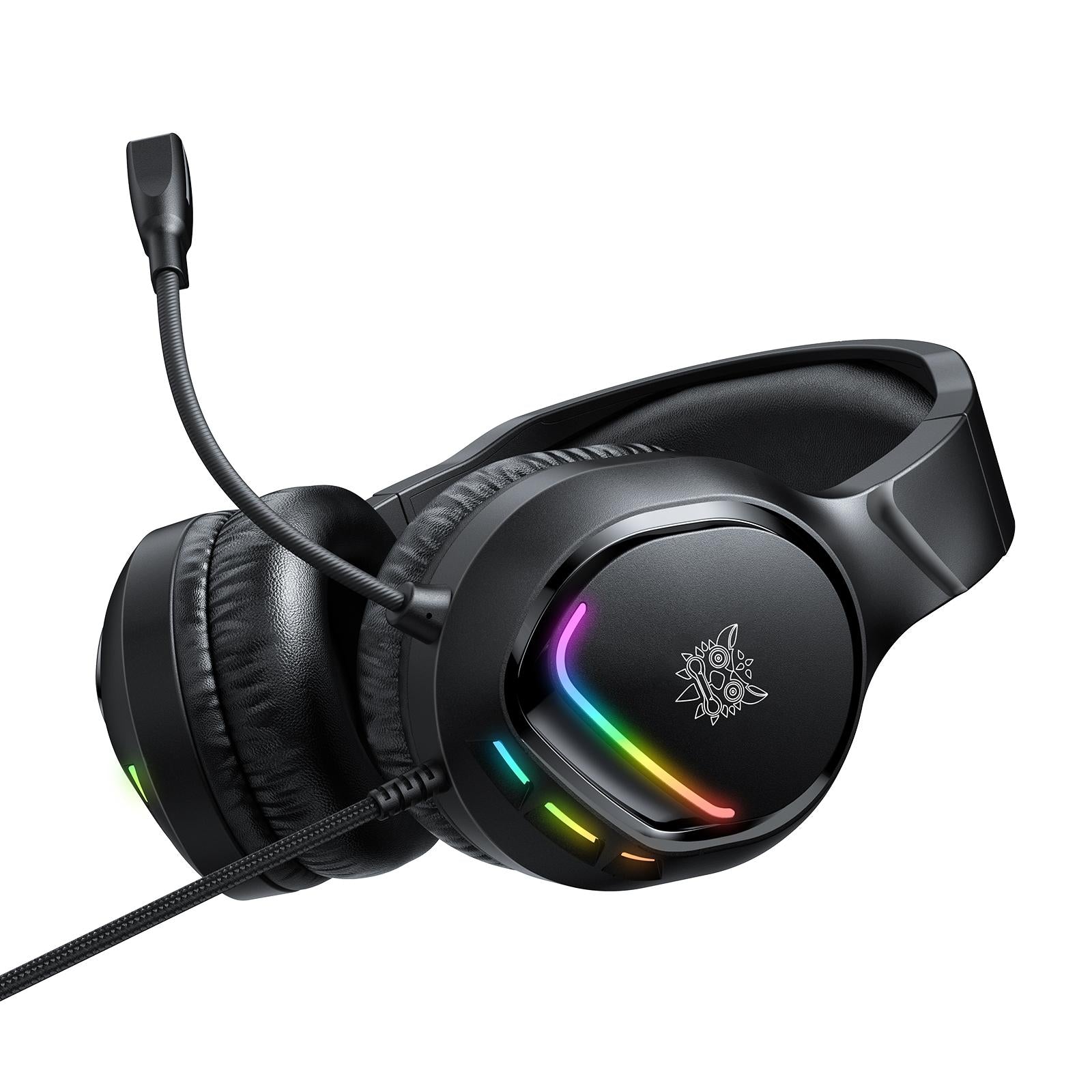 Rgb Gaming Headset With Mic 2.2M Cable Black 5
