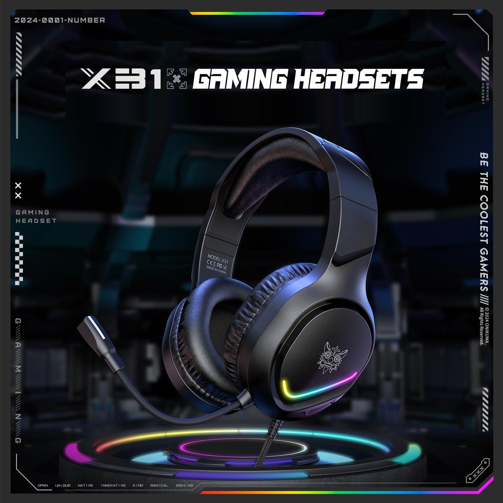 Rgb Gaming Headset With Mic 2.2M Cable Black 6