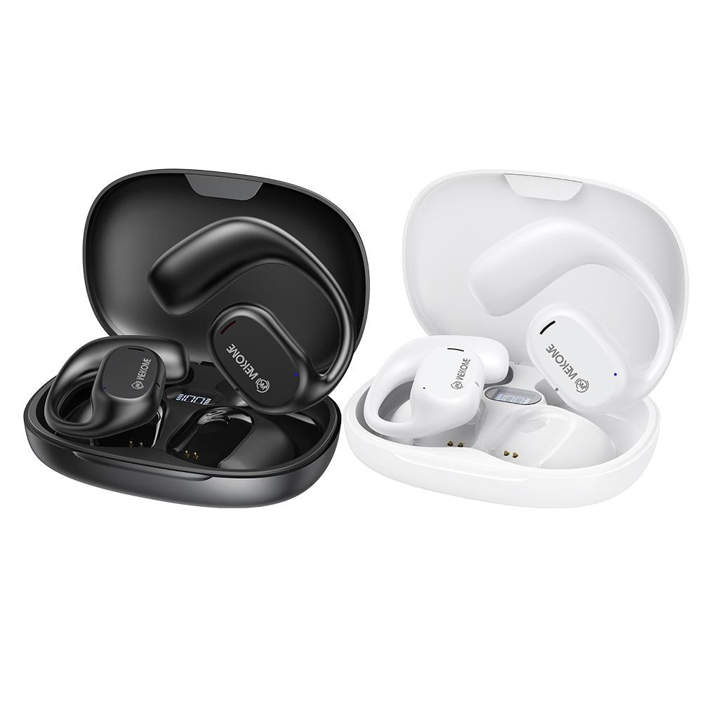 Wireless Bluetooth Earphone - Wk Va15 Air Conduction - Ear Hanging - Black 3